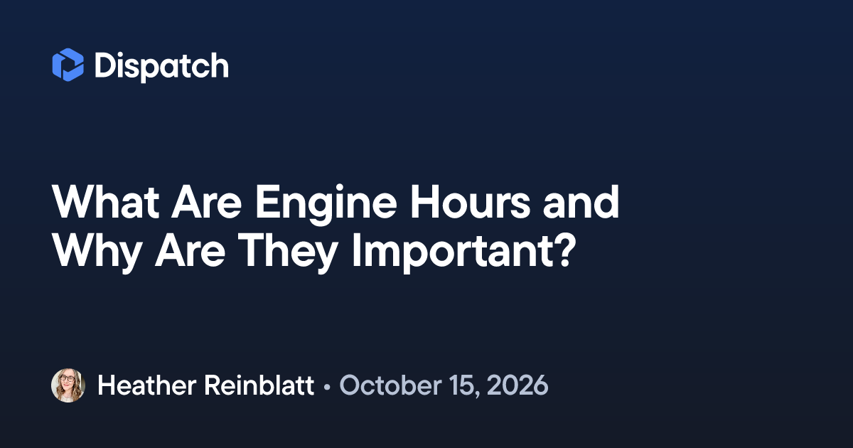 What Are Engine Hours and Why Are They Important?