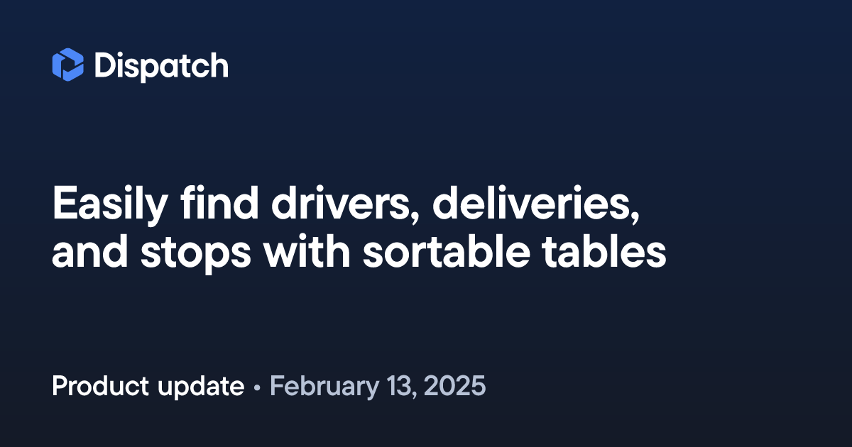 Spoke Dispatch: Easily find drivers, deliveries, and stops with ...