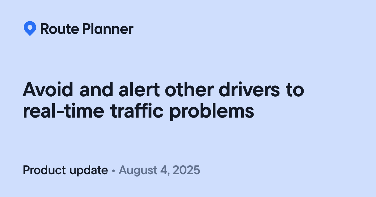 Spoke Route Planner: Avoid and alert other drivers to real-time traffic ...